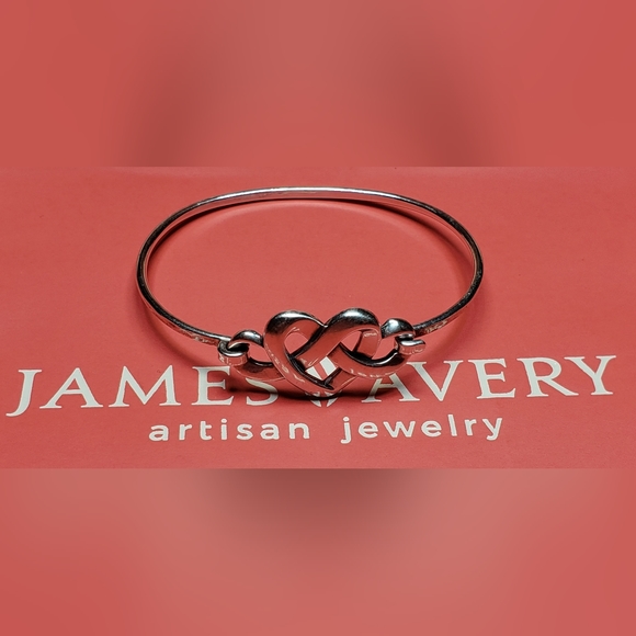 James Avery Jewelry Retired James Avery Sterling Heart Knot Hook On Bracelet Poshmark